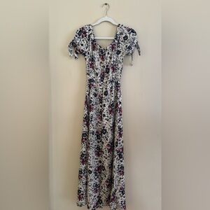Floral Maxi Dress with Slits